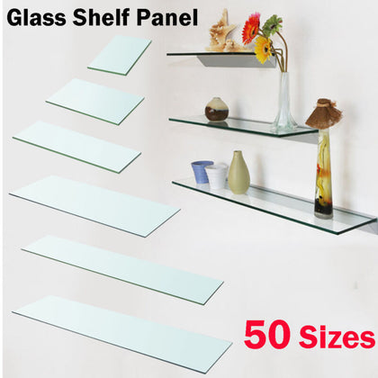 Shelf Panel Tempered Glass Clear Sheet Storage Shelving Display Shelves Rack