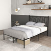 4FT Double Bed Frame with Headboard Metal Platform Bed w/30 cm Under Bed Storage