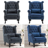 CHESTERFIELD CLASSIC BUTTONED WING BACK FIRESIDE ARMCHAIR SOFA QUEEN ANNE CHAIR