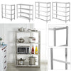 120/150cm Modern Kitchen Storage Rack Display Rack Shelving 304 Stainless Steel