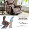 Electric Power Lift Recliner Chair Massage Armchair PU Leather Single Sofa NS