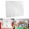 Large White Wedding Backdrop Drape Sheer Silk Curtain Engagement Bridal Studio