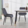 Dining Chairs Set of 2 Faux Leather Kitchen Chairs with Metal Legs Restaurants