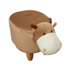 Upholstered Animal Shaped Ottoman Ride-on Footrest Stool Rest Seat TOY Kids New