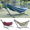 2-Person Hammock with Premium Canvas & 200KG Capacity Metal Stand Hammock Garden