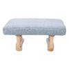Rectangle Footstool Padded Stool Small Chair Pouf Pouffe Shoes Changing Seat UK