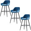 1/2X Bar Stools Velvet Metal Legs Breakfast Stools Kitchen Padded Chairs Home UK