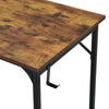 Rustic Brown Home Office Desk Computer Table Study Laptop PC Writing Workstation