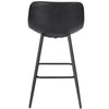 1/2/4x PU Leather Bar Stool High Counter Breakfast Chair with Backrest Barstool