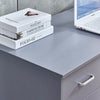 Grey 3 Drawers Computer Table Study Desk PC Laptop Table Workstation Office/Home