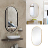 Large Round/Oval/Rectangle Mirror Industrial Style Wall Mounted Bathroom Bedroom