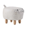 Upholstered Animal Shaped Ottoman Ride-on Footrest Stool Rest Seat TOY Kids New