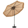2.64M Thatched Tiki Umbrella 2 Tier Hawaiian Style Hula Patio Beach Parasol