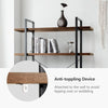 5-Tier Industrial Bookshelf Vintage Bookcase Wooden ladder shelf plant stand