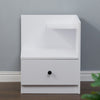 Modern Bedside Table Lamp Cabinet Nightstand Shelf Storage Unit BedroomFurniture