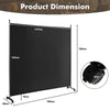 184cm Single Panel Room Divider Rolling Privacy Screen Portable Room Partition