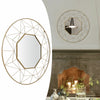 Large Round Wall Mounted Mirror Bathroom Bedroom Makeup Mirror Black Metal Frame
