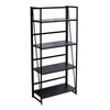 4 Tier Bookshelf Home Office Industrial Bookcase Wooden Storage Display Shelves