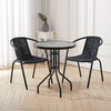 Garden Bistro Patio Furniture Set Folding Table Chairs Outdoor Indoor Rattan NEW