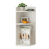 3 Tier Table Corner Shelf Bookshelf Storage Unit Corner Bookcase Space Saving