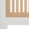 Radiator Cover White MDF Wood Grill Shelf Cabinet Home Traditional 109*82*19 cm