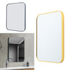 Wall Mounted Mirror Rectangle Bathroom Bedroom Dressing Room Metal Frame Mirror