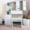 Dressing Table With Drawers Mirror Stool Set Makeup Desk Vanity Table Bedroom