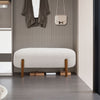 Sherpa End Of Bed Bench Stool Chair Modern Boucle Upholstered Bedroom Footstool