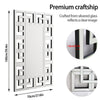 Large Decorative Art Wall Mirror Venetian Accent Mirror for Bathroom Fireplace