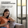 Floor Shelf Lamp with Bulb 2 USB Charging Ports 1 Drawer Modern Standing Light