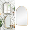 60/70cm Black/Gold Wall Mirror Alum Frame Home Bathroom Glass Mount Vanity Arch