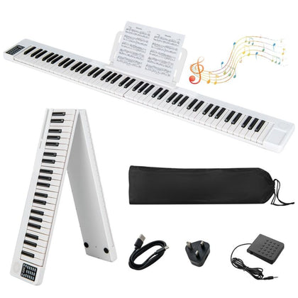 Portable 88 Keys Digital Piano Electric Keyboard W/ Bluetooth MIDI Function