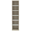 Stylish 8-Tier CD Cabinet Display Shelving Chipboard Freestanding Storage Furnit