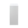 Modern High Gloss Bedside Table 6 Storage with Door Nightstand Cabinet LED Light