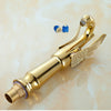 Modern Bathroom Sink Taps Monobloc Basin Mixer Tap Single Hole Faucet Brass Gold