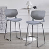 2Pcs High Bar Stools Metal Plastic Restaurant Hotel Counter Stools Island Chairs