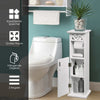 3 Tier Toilet Roll Storage Unit Free-Standing Bathroom Cabinet Space Saving