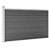 Fence Panel Set WPC 353x105 Black O9W6