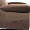 Single Sofa Fabric Power Lift Electric Recliner Chair Armchair Rise Chair Brown