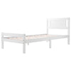 Single Bed White Solid Pine Wood Frame 3ft Wooden Shaker Style Bedroom Furniture