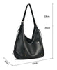 Threaded Side Tassel Slouch Bag Large Tote Ladies Womens Shoulder Handbag