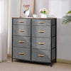 8 Drawer Chest of Drawers Fabric Dresser Bedside Storage Organizer Unit Bedroom