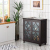 Wooden Kitchen Buffet Sideboard Modern Cupboard Storage Cabinet Adjustable Shelf