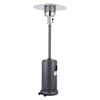 13KW Gas Patio Heater with Wheels Stainless Steel Outdoor Garden Burner Warmer