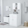 Washing Machine Cabinet with Door Bathroom Laundry Room Cupboard Unit