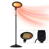 2KW Electric Quartz Outdoor Free Standing Garden Patio Heater Quartz Warmer NEW