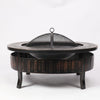 LEVEL 32'' Outdoor Garden BBQ Fire Pit Large Firepit Brazier Round Stove Heater