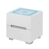 2/3 Drawers LED Bedside Tables Cabinets Wireless Charging Bedroom Furniture