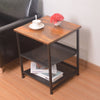 52cm Side Table Nightstand Industrial End Table for Bedroom/Living Room/Office