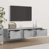 Wall Cabinet Floating TV Unit Media Cabinet Storage Engineered Wood